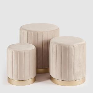 De Gasperi Pouf Rotondo