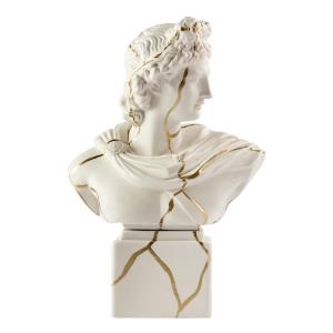 Sbordone Capodimonte Apollo Busto Kintsugi