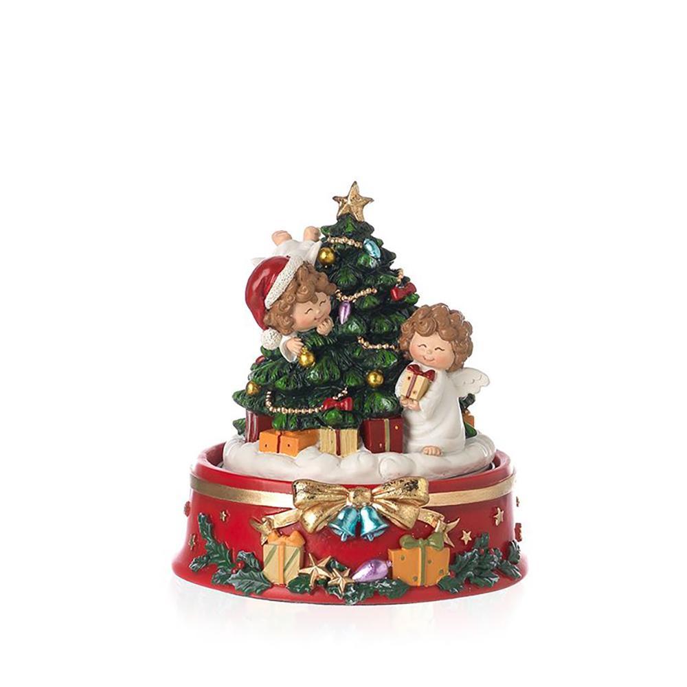 Figurine Decorative Albero Di Natale Carillon Classico Design A