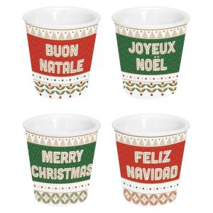 Easy Life Enjoy Your Christmas Set 4 Bicchierini